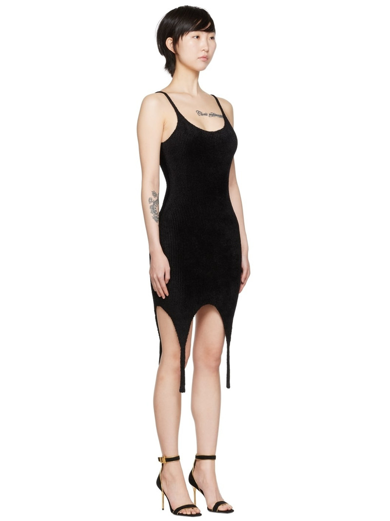 Black Viscose Minidress 2