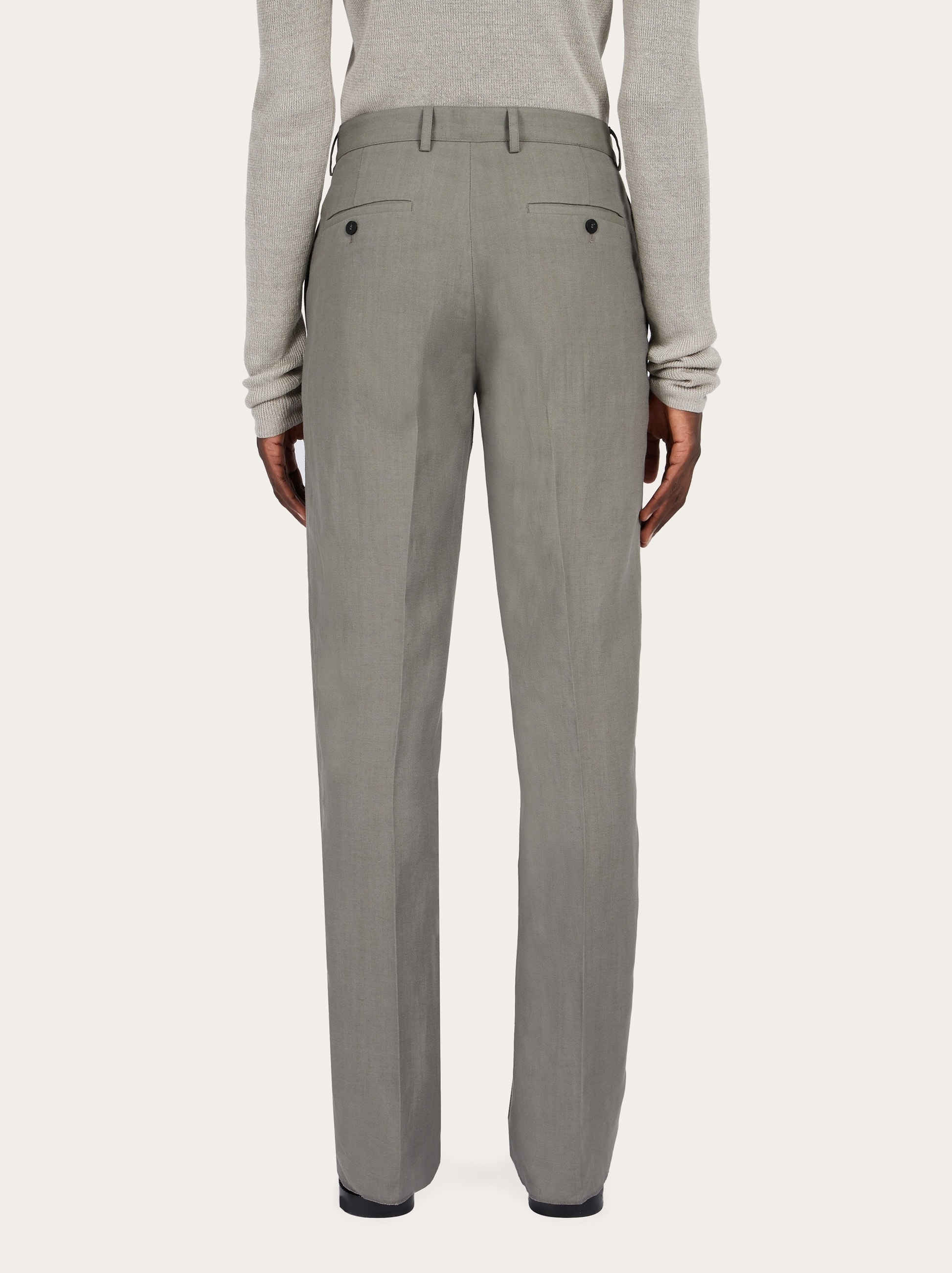 Silk and viscose tailored trouser - 4