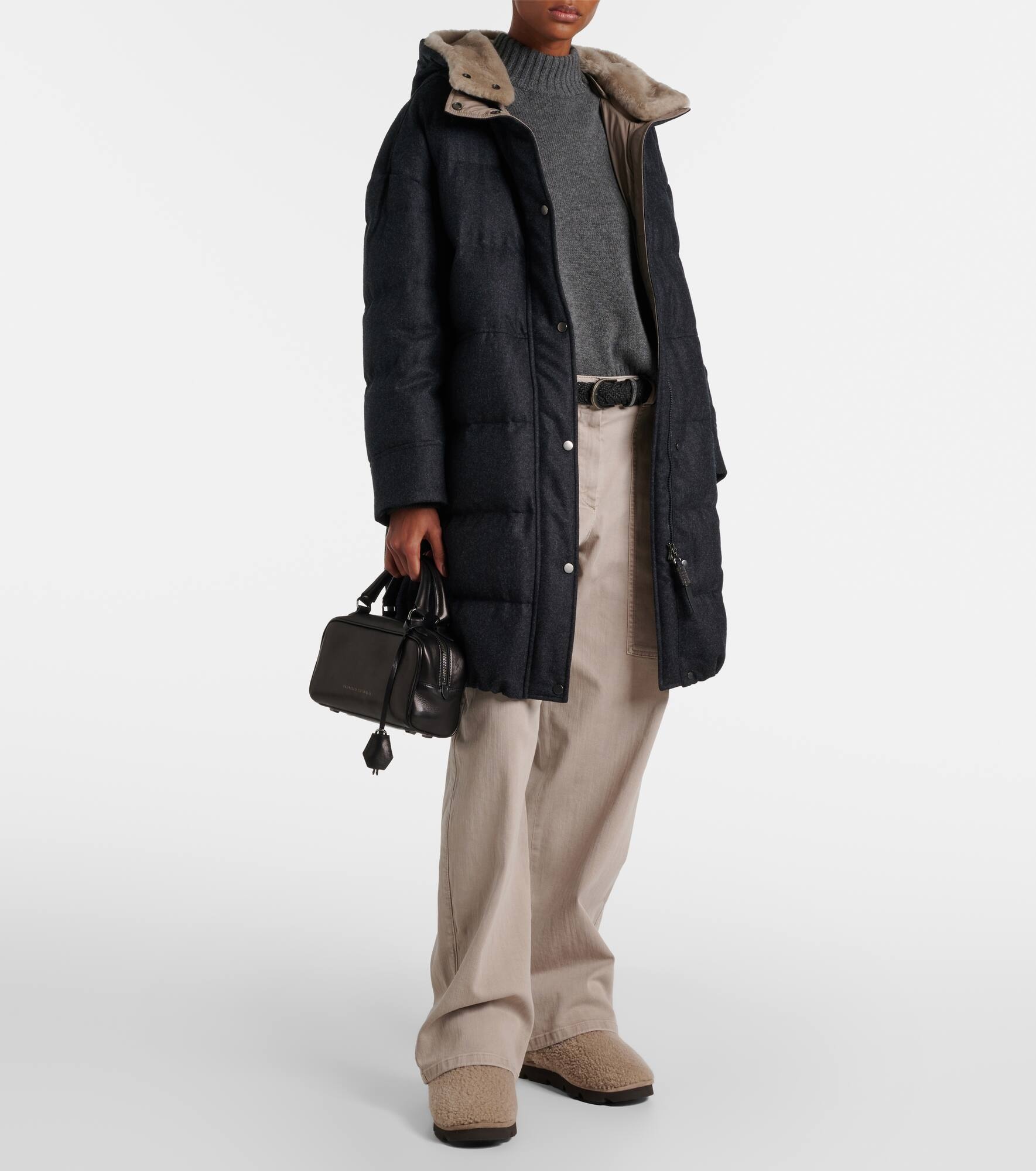 Monili Beads shearling snow boots - 3