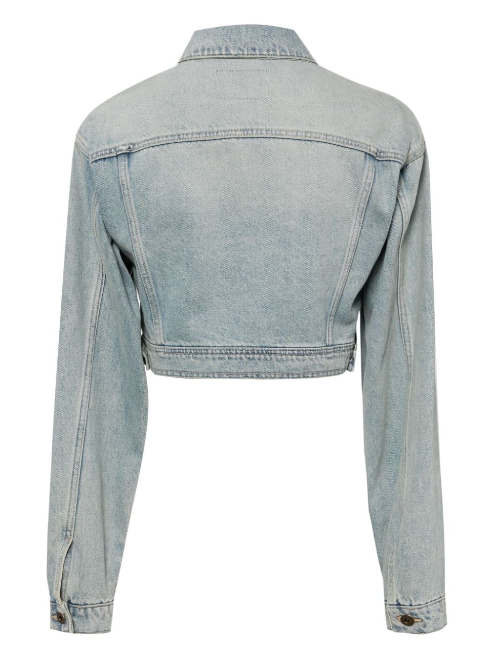 washed denim jacket - 2