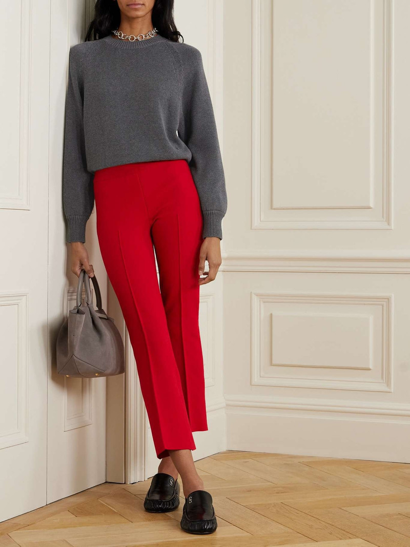 HIGH SPORT Lara knitted cotton sweater Charcoal outlook