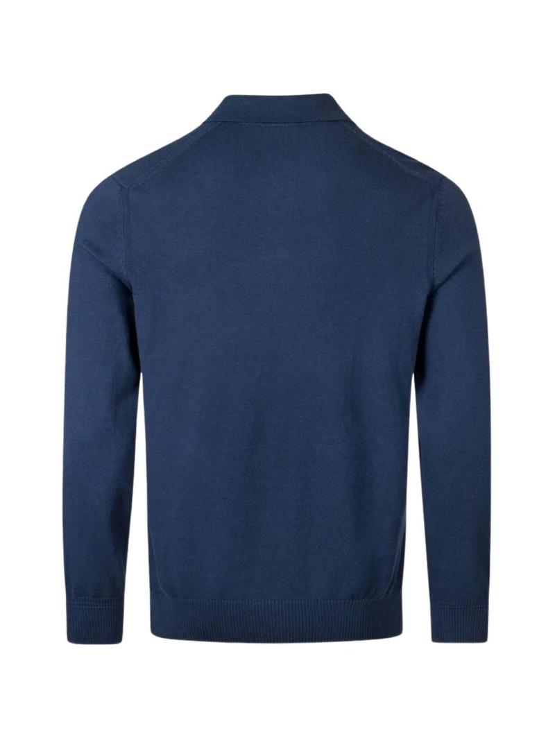 BOSS logo-embroidered buttoned polo top outlook