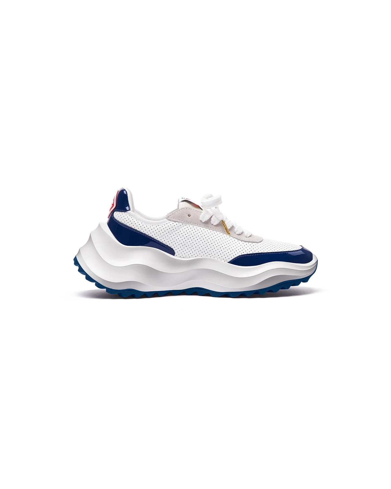 Mens Atlantis White & Midnight Navy Sneaker - 2