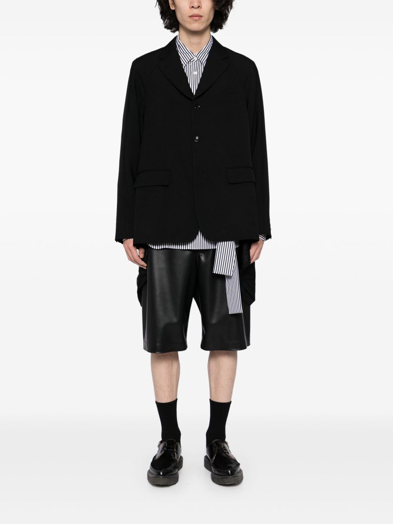 Comme des Garçons Homme Plus asymmetrical hem blazer outlook