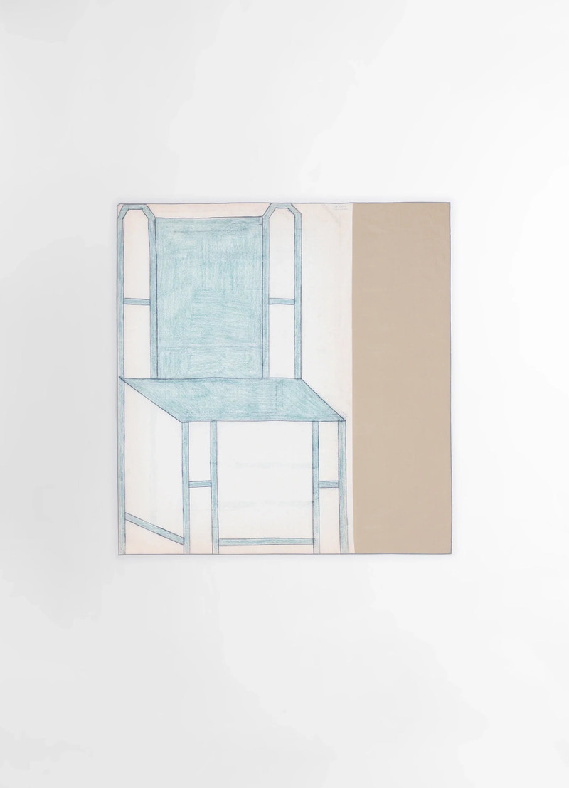 Lemaire PHILIPPE WEISBECKER SILK SQUARE 90 GREEN CHAIR outlook