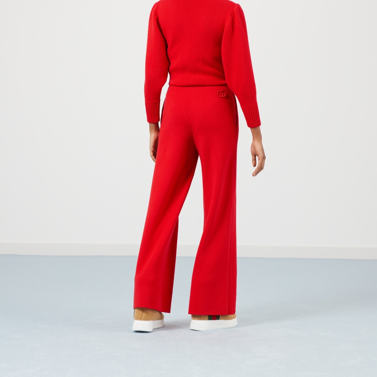 Wool pants with Double G - 6