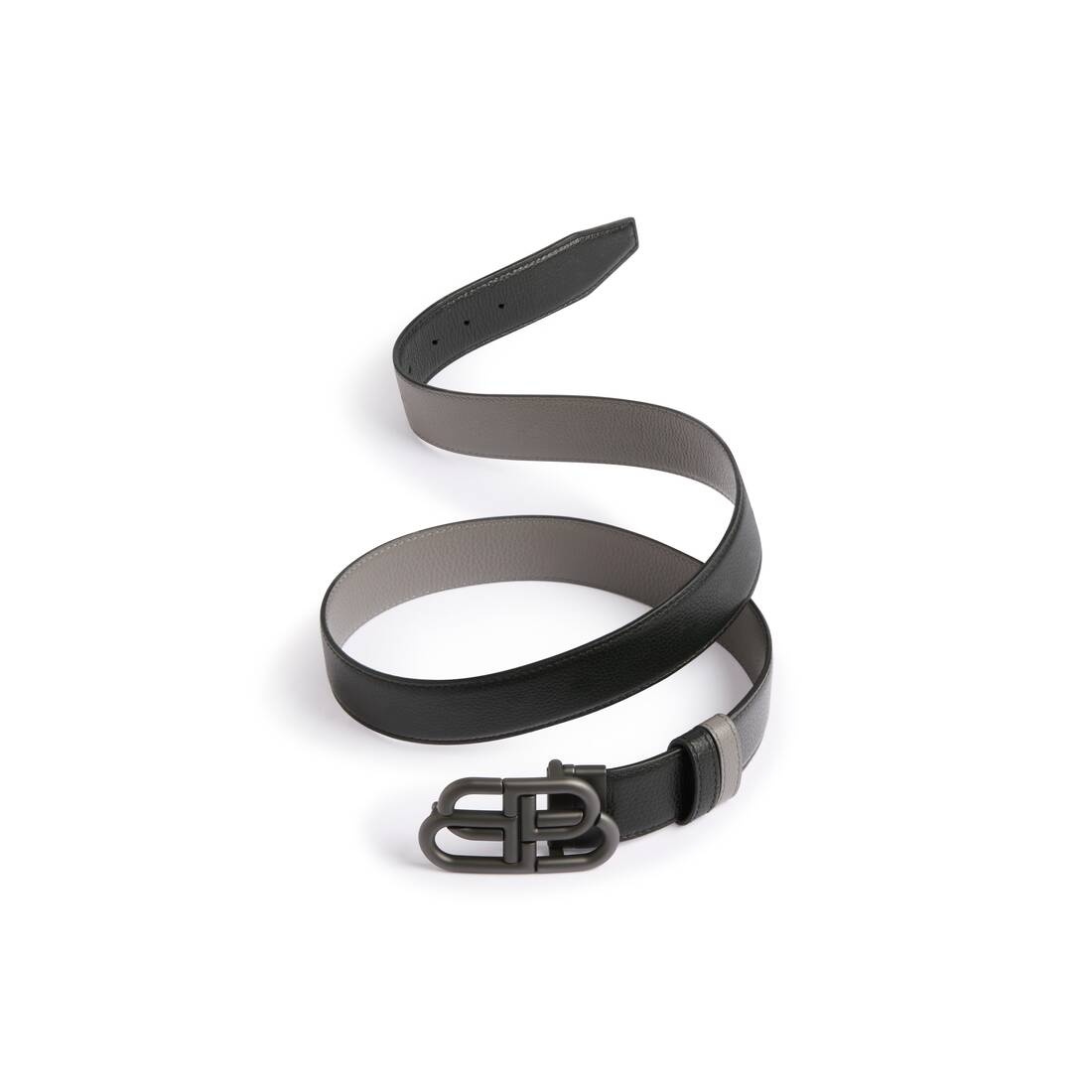 Men's Bb Reversible Belt in Black/dark Grey - 2