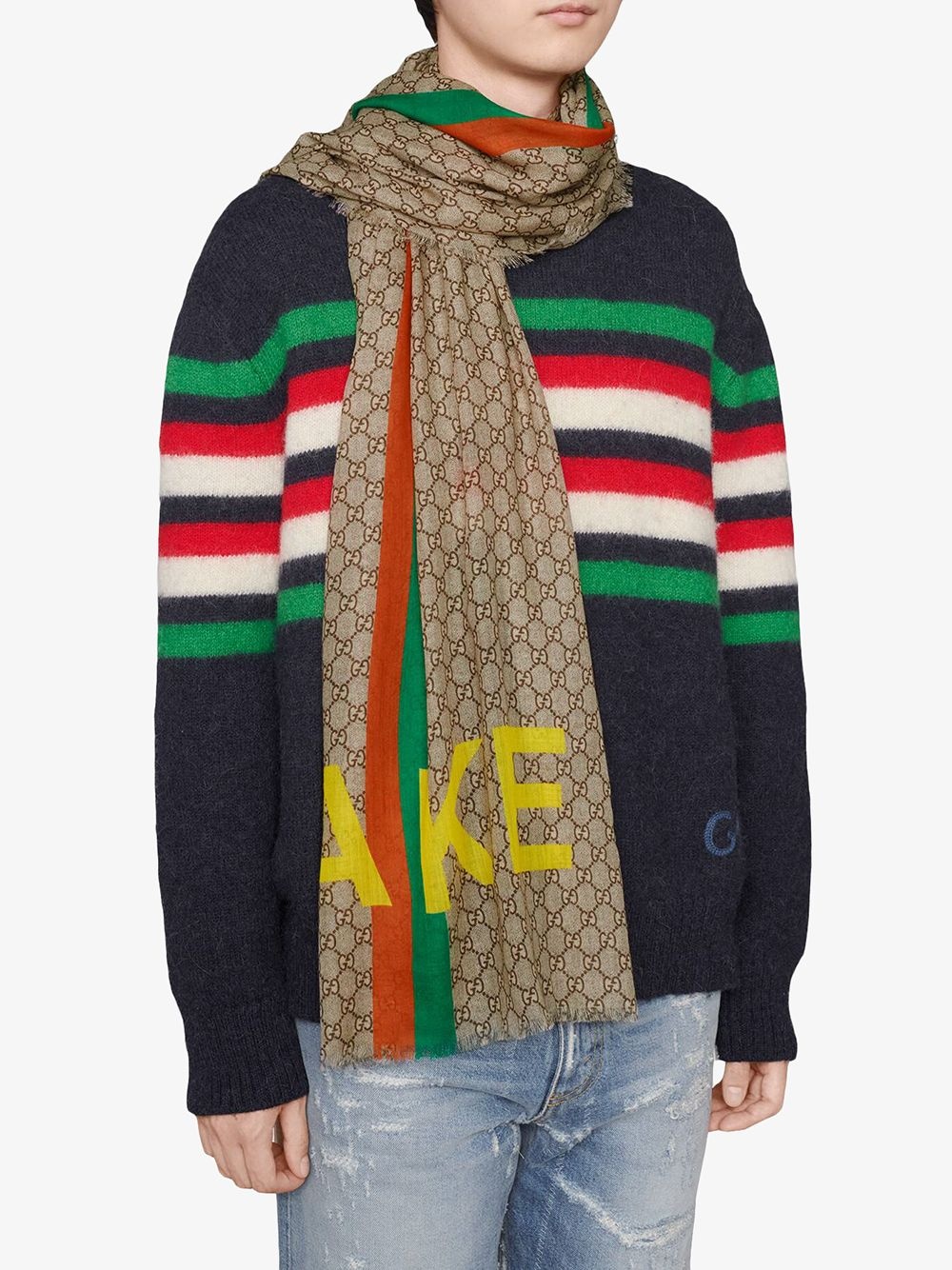 Fake/Not GG scarf - 2