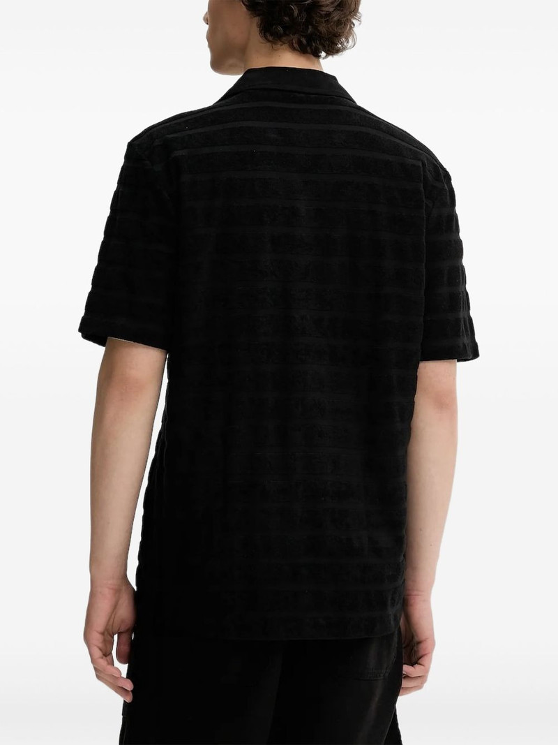 HUGO striped-towelling shirt outlook