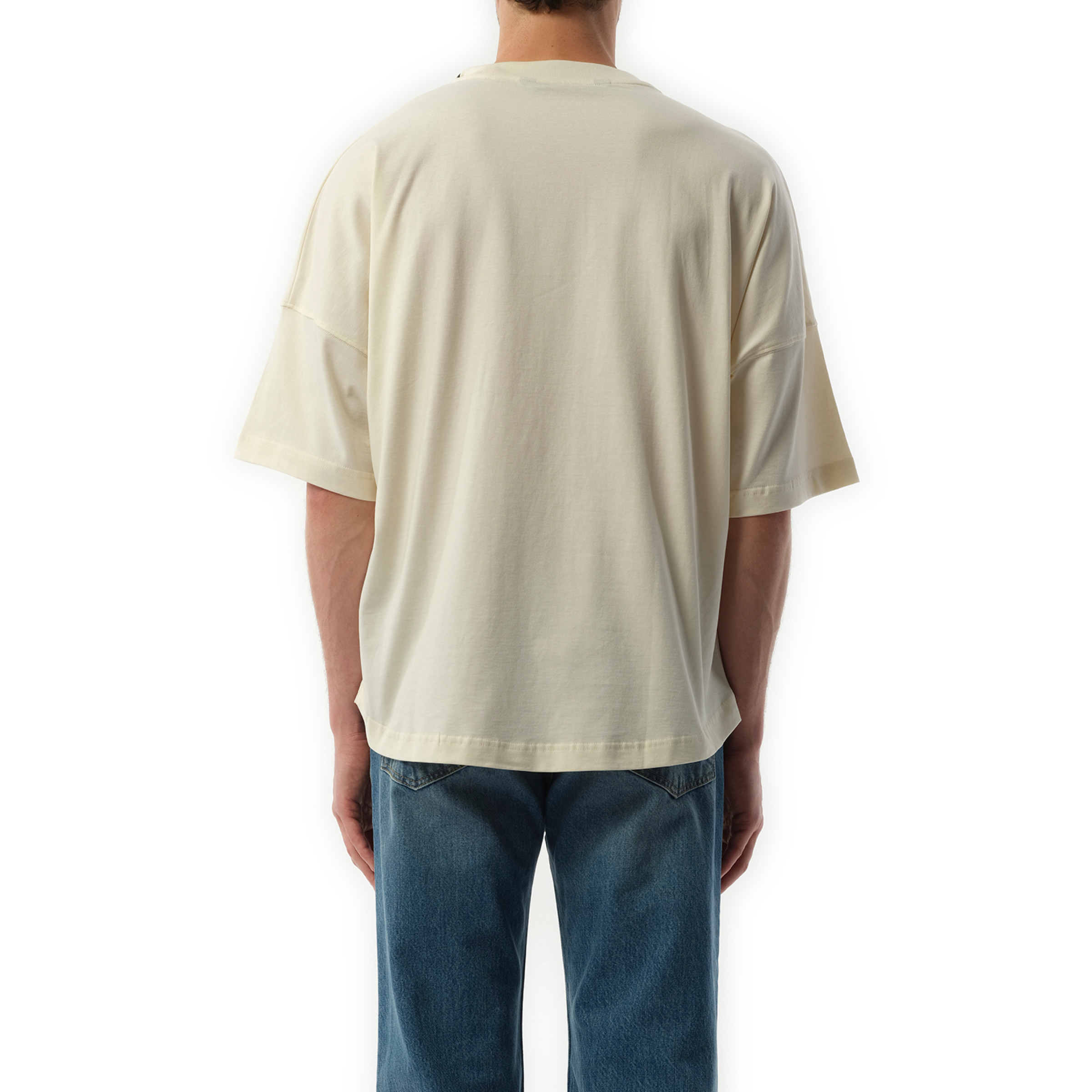 Bear in Mind Oversize T-Shirt in Off White/Brown - 6