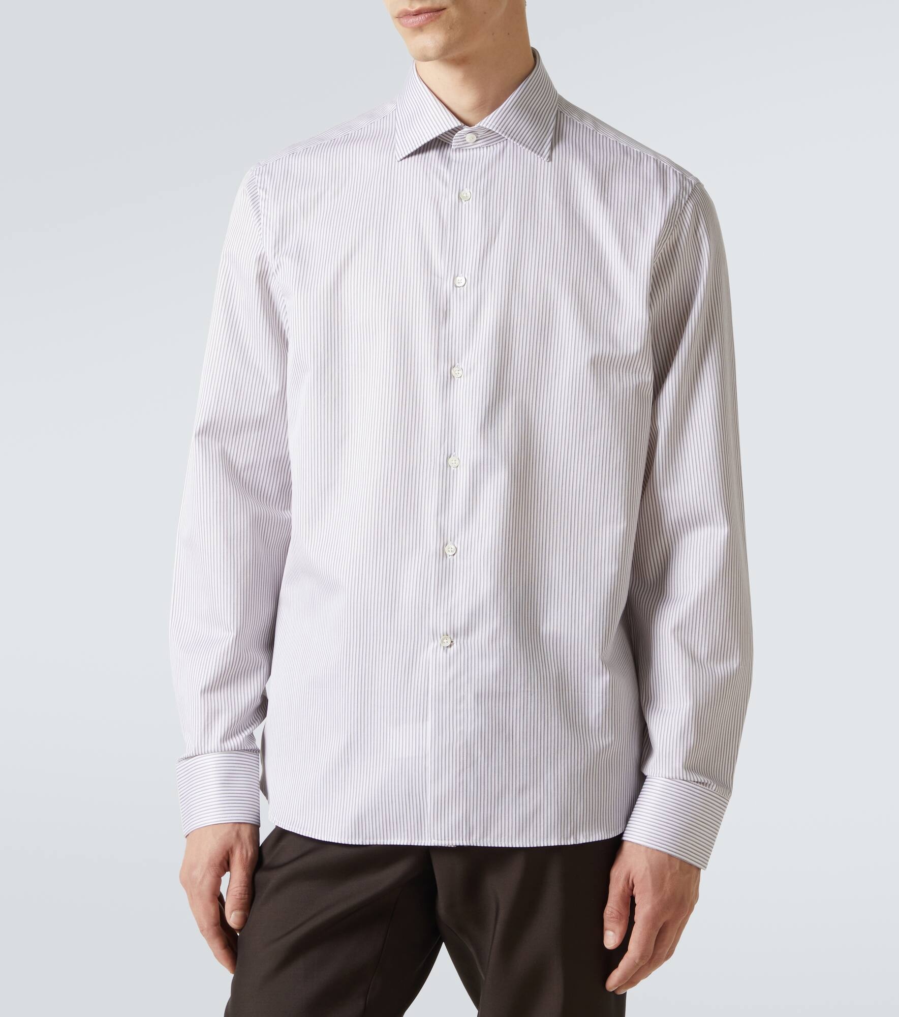Striped cotton-blend shirt - 3