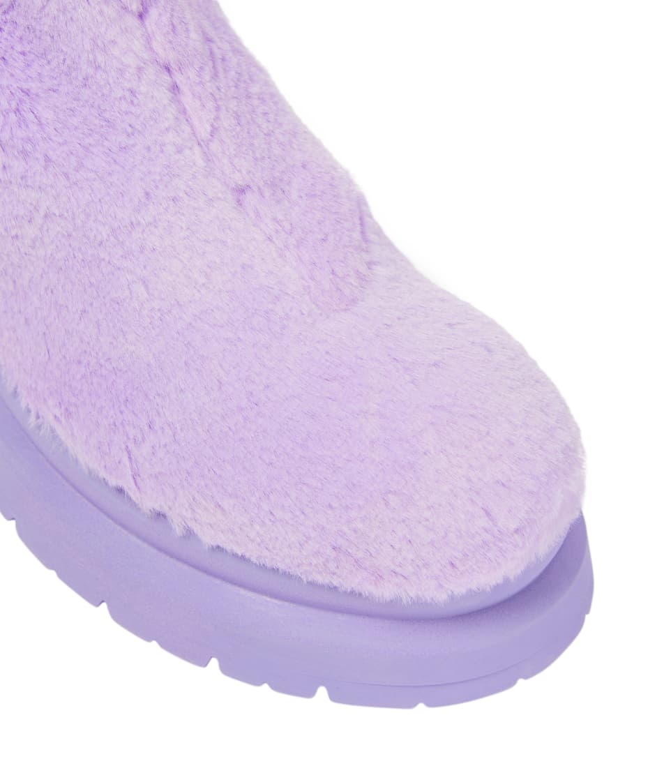 Faux fur ankle boots - 6