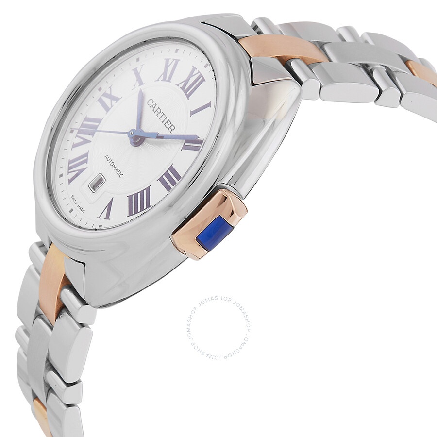 Pre-owned Cartier Cle de Cartier Automatic Silver Dial Ladies Watch W2CL0004 - 2