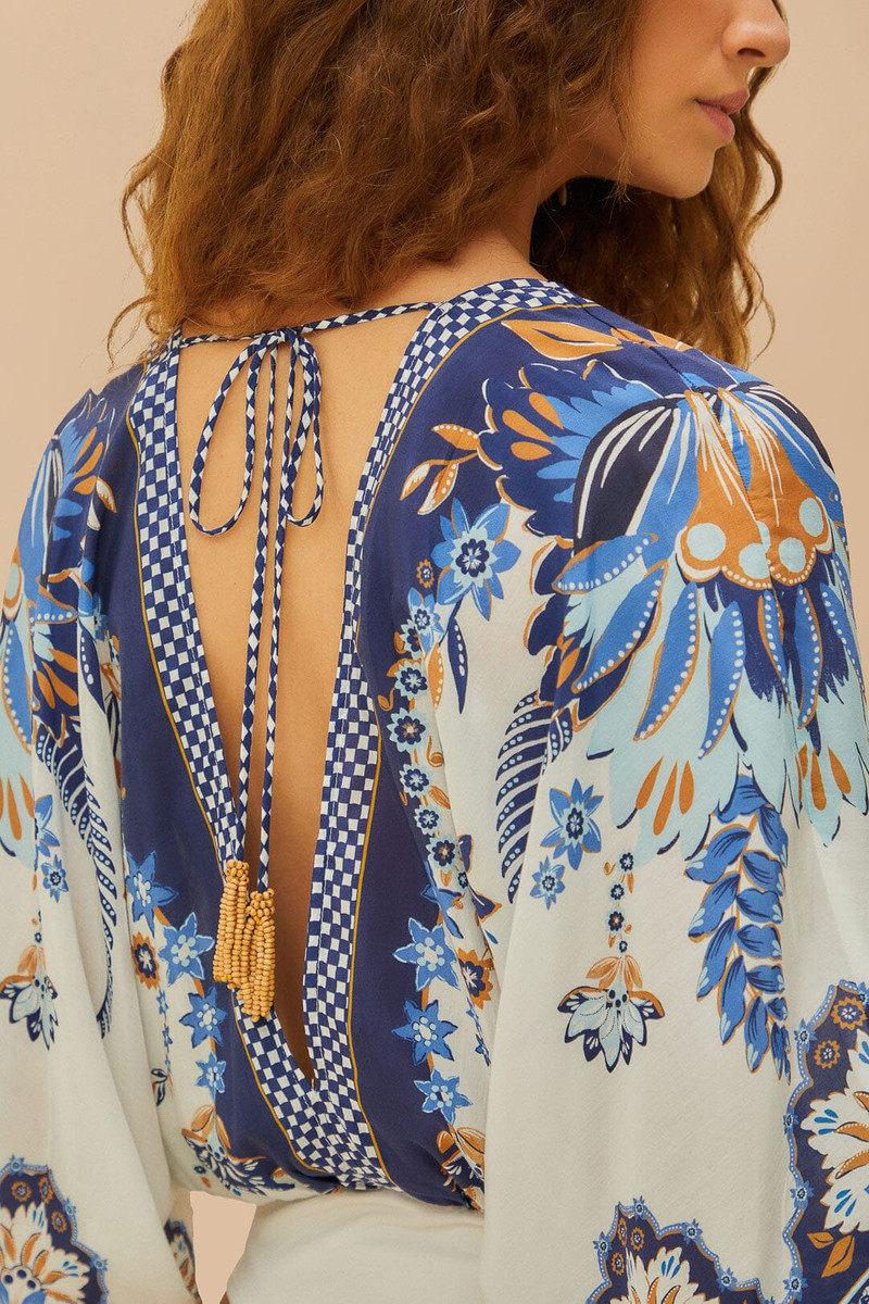 Off-White Ana Tapestry Kimono Bodysuit 5
