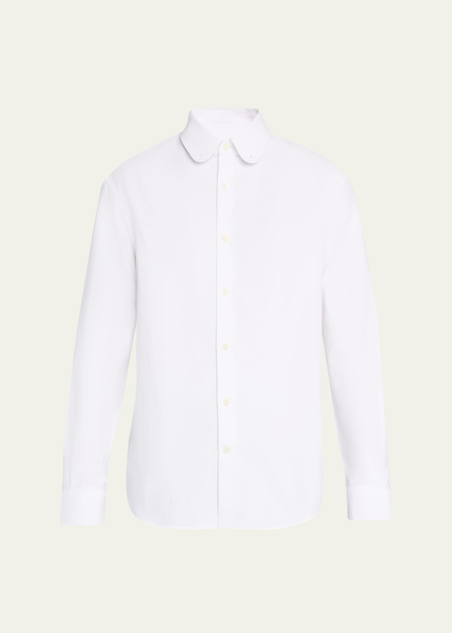 Men's Elia Cotton Round-Collar Sport Shirt - 1