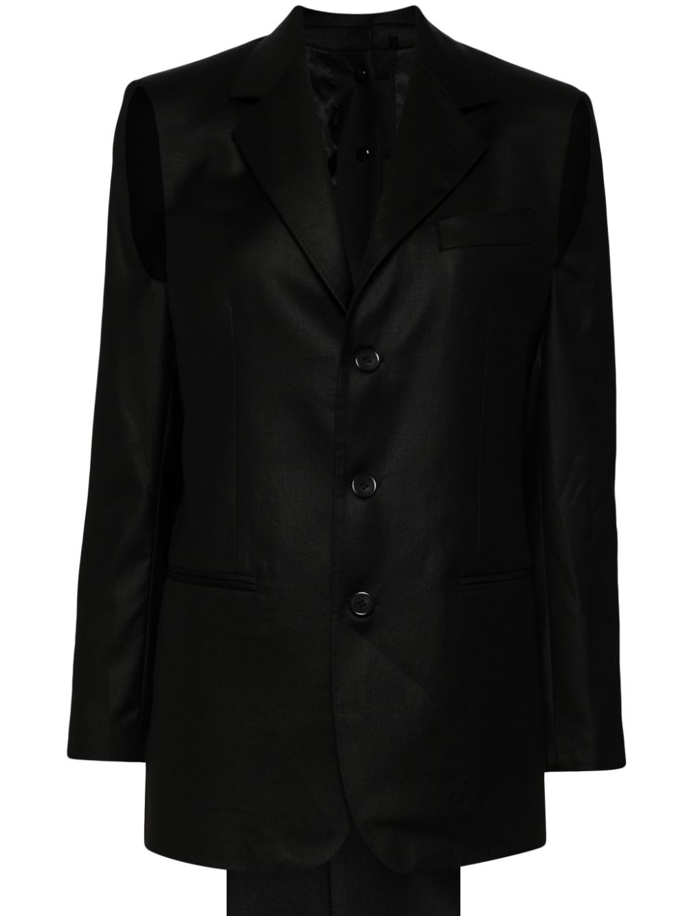cut-out blazer - 1