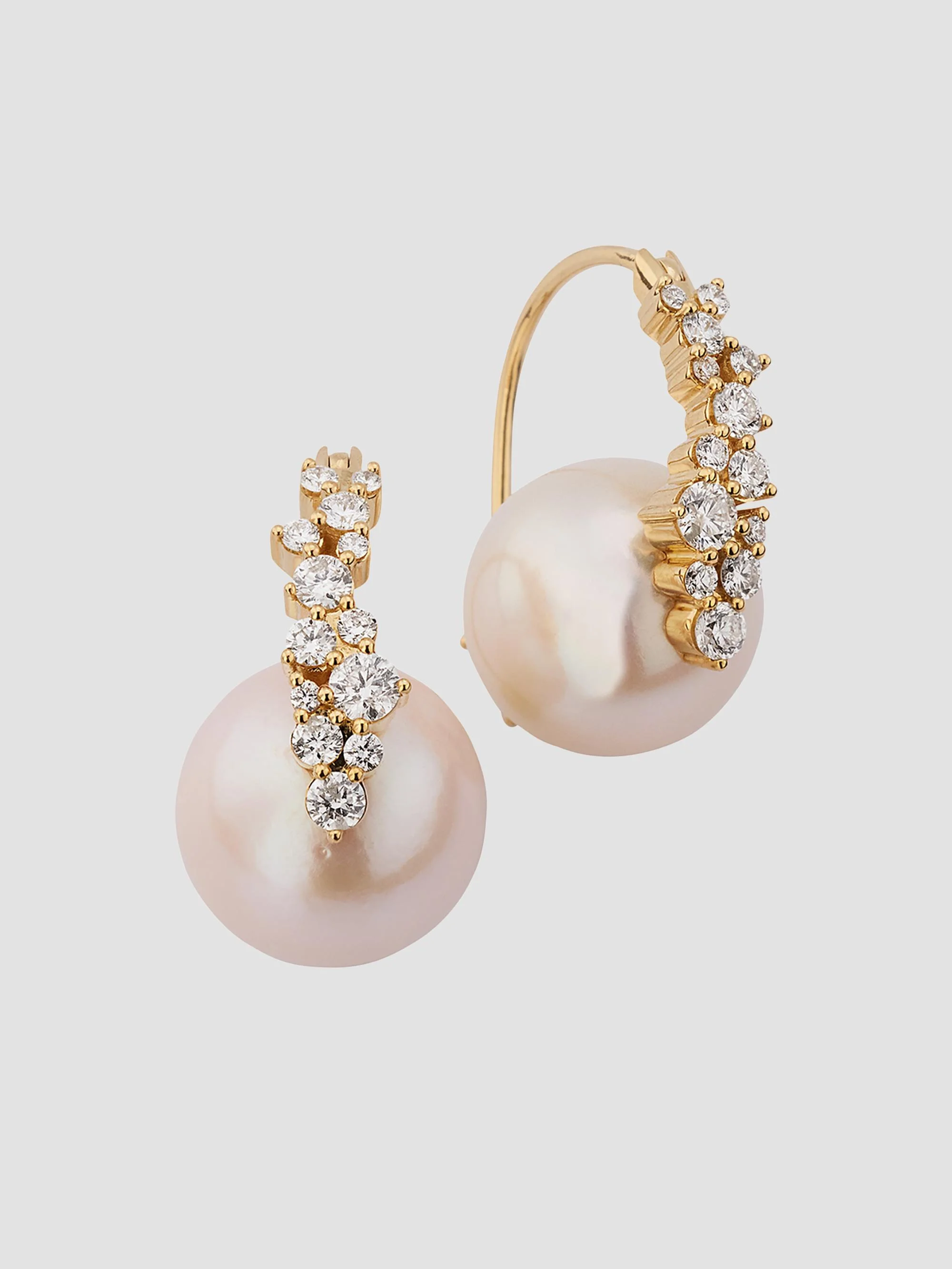 Women's Cocktail 14K Yellow Gold, Freshwater Pearl & 0.70 TCW Diamond Drop Earrings - Gold - 1
