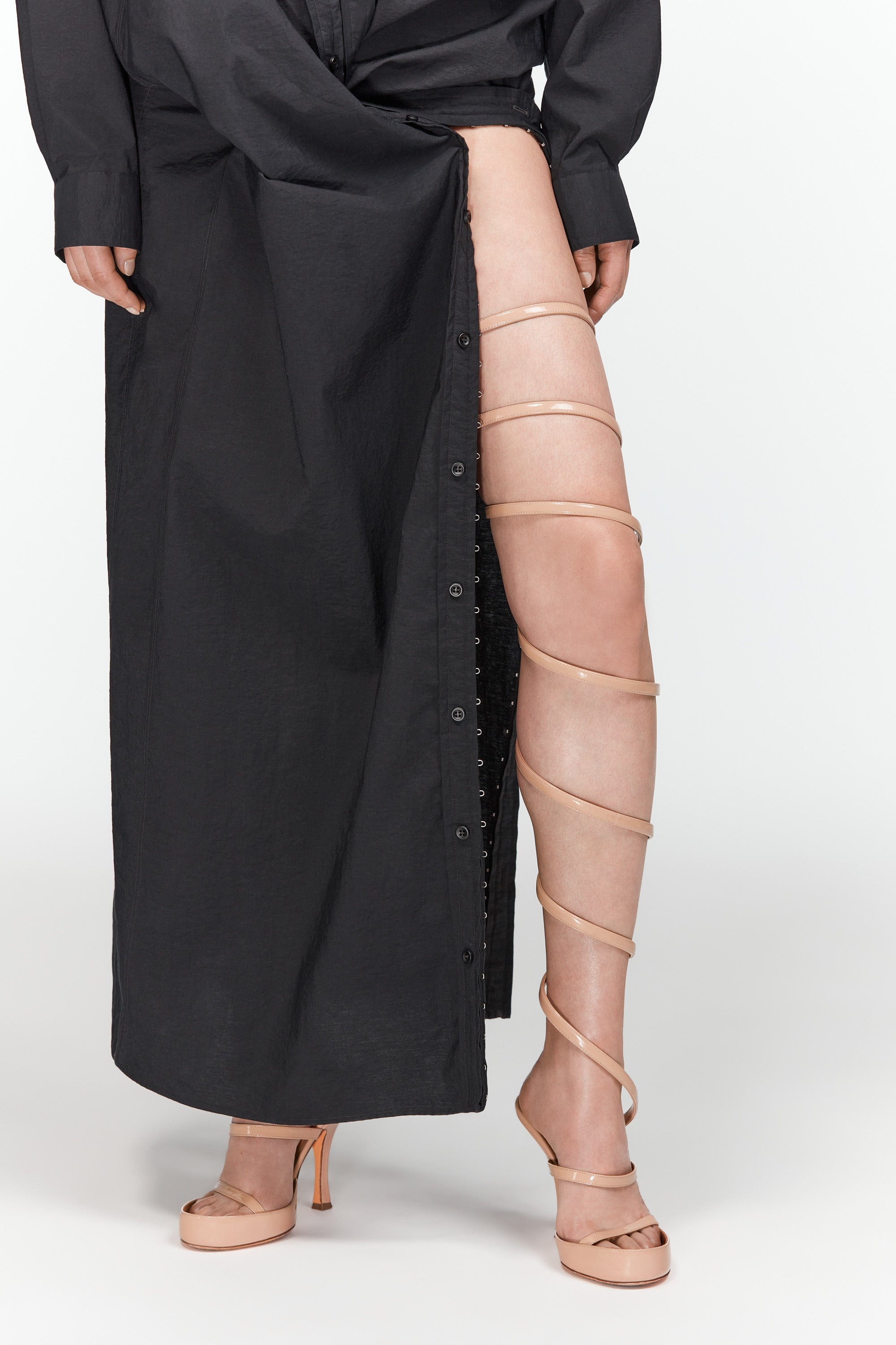 Hook and Eye Shirt Dress - 4
