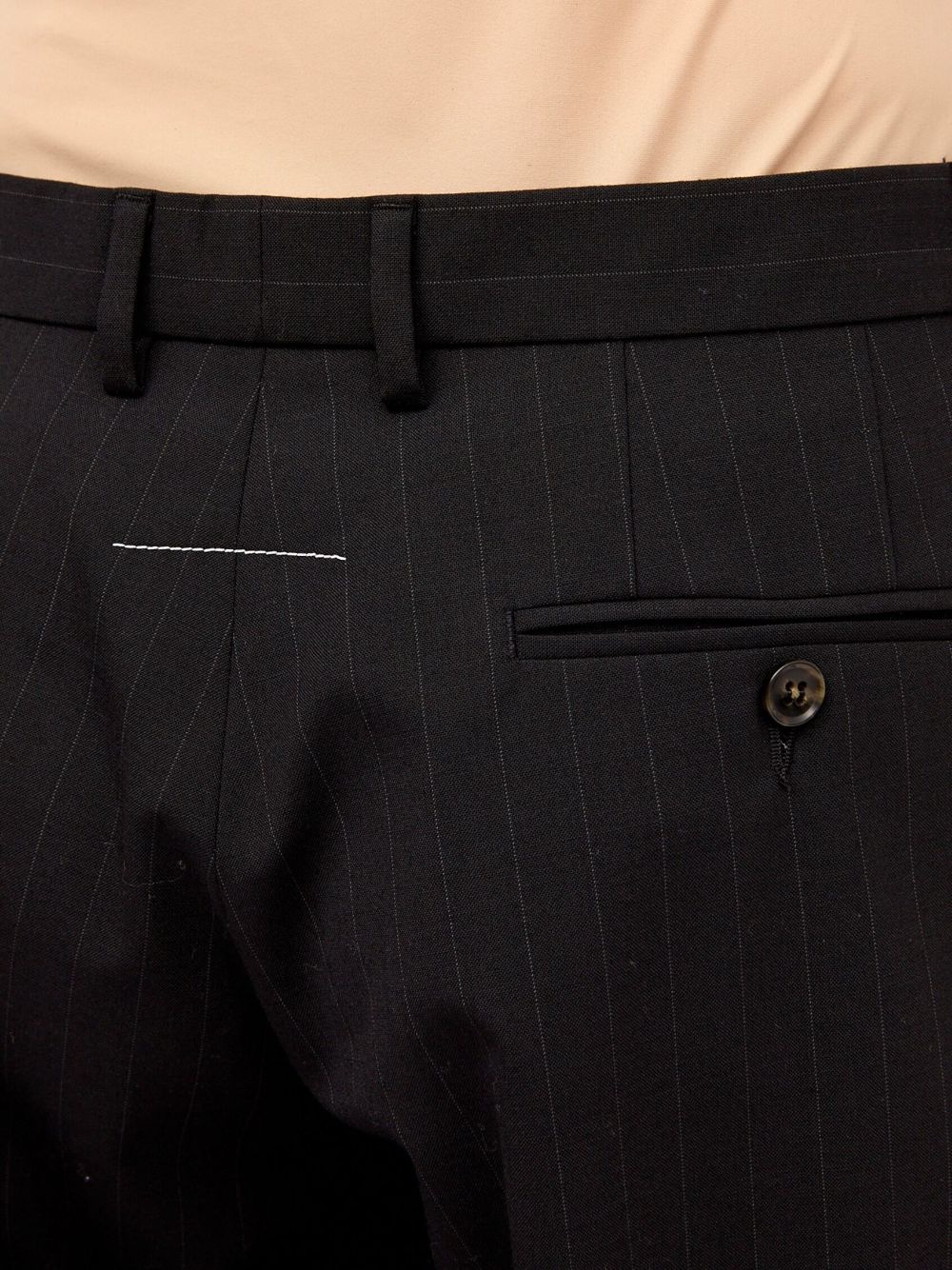single-stitch logo tailored trousers - 7