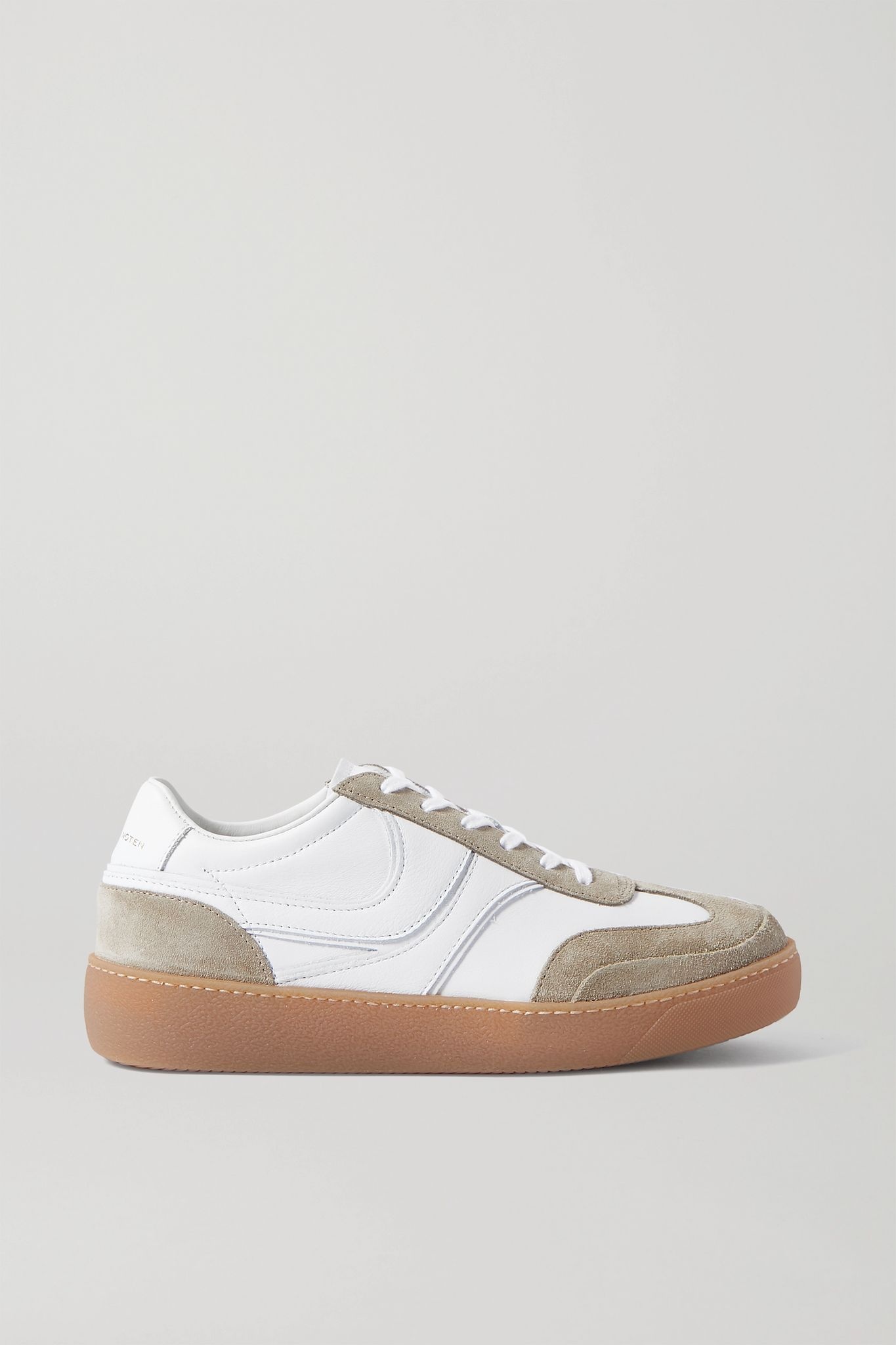 Leather and suede sneakers - 1