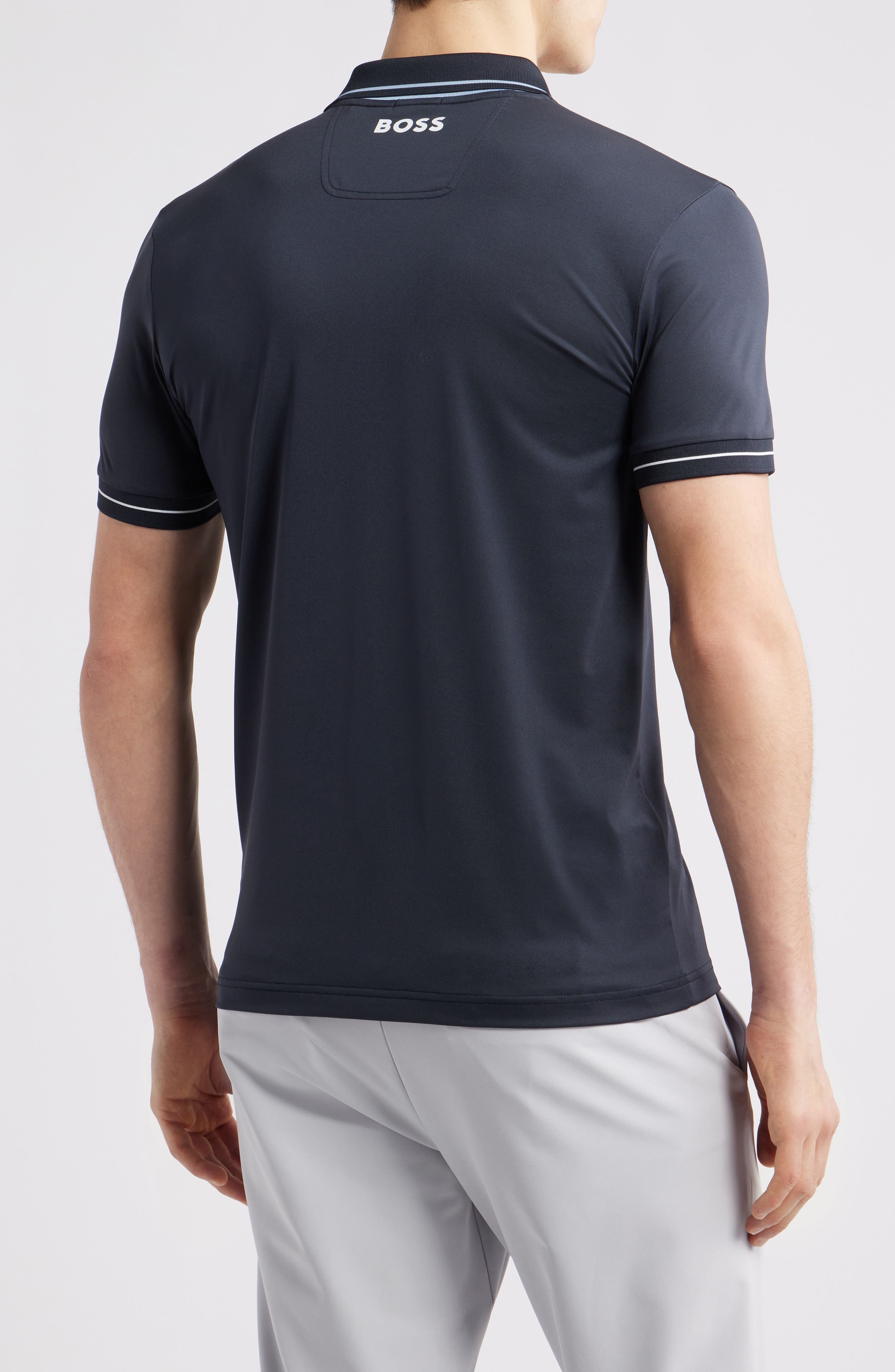 BOSS Paul Pro Performance Polo in Dark Blue at Nordstrom - 2