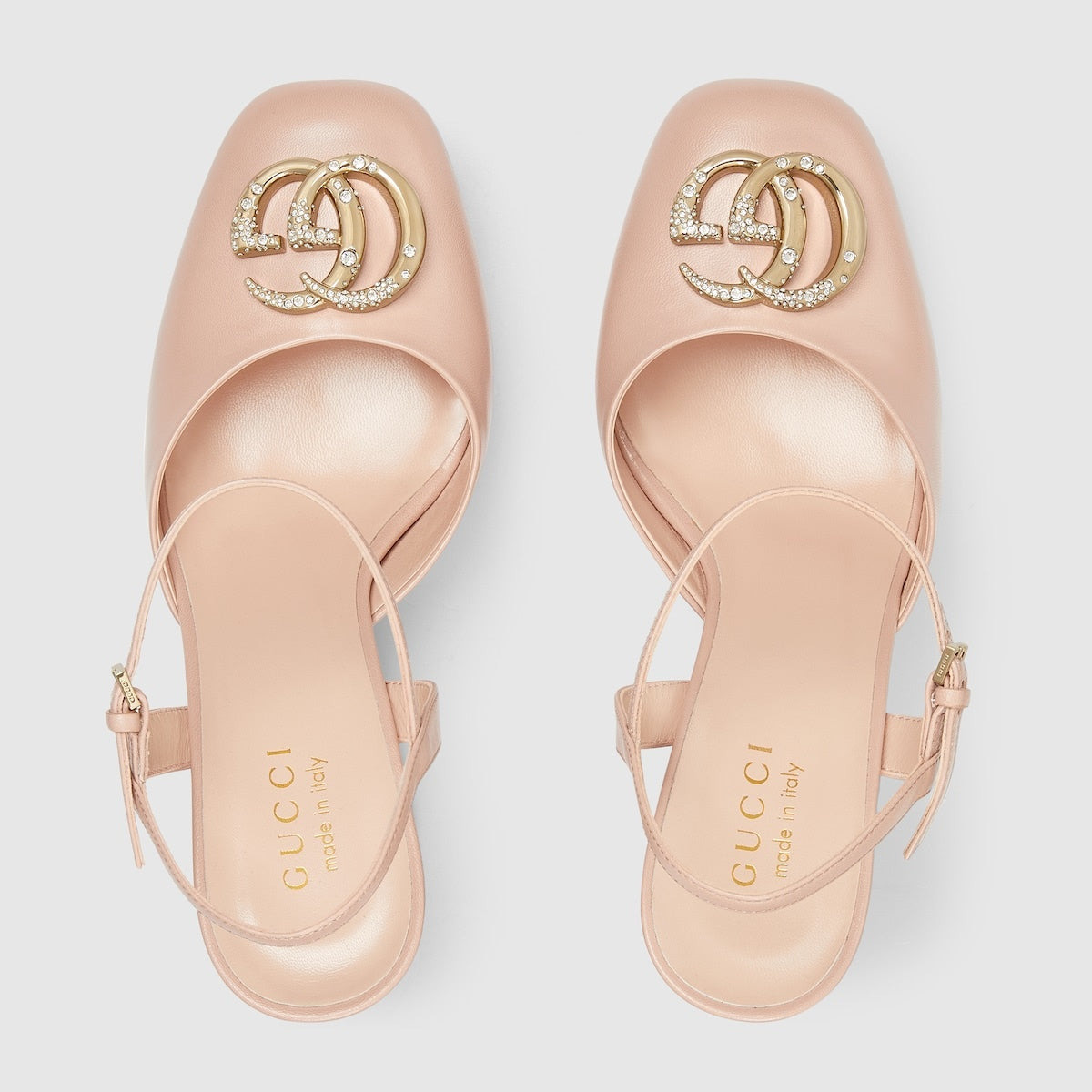Gucci Crystal Double G Platform Pumps - 3