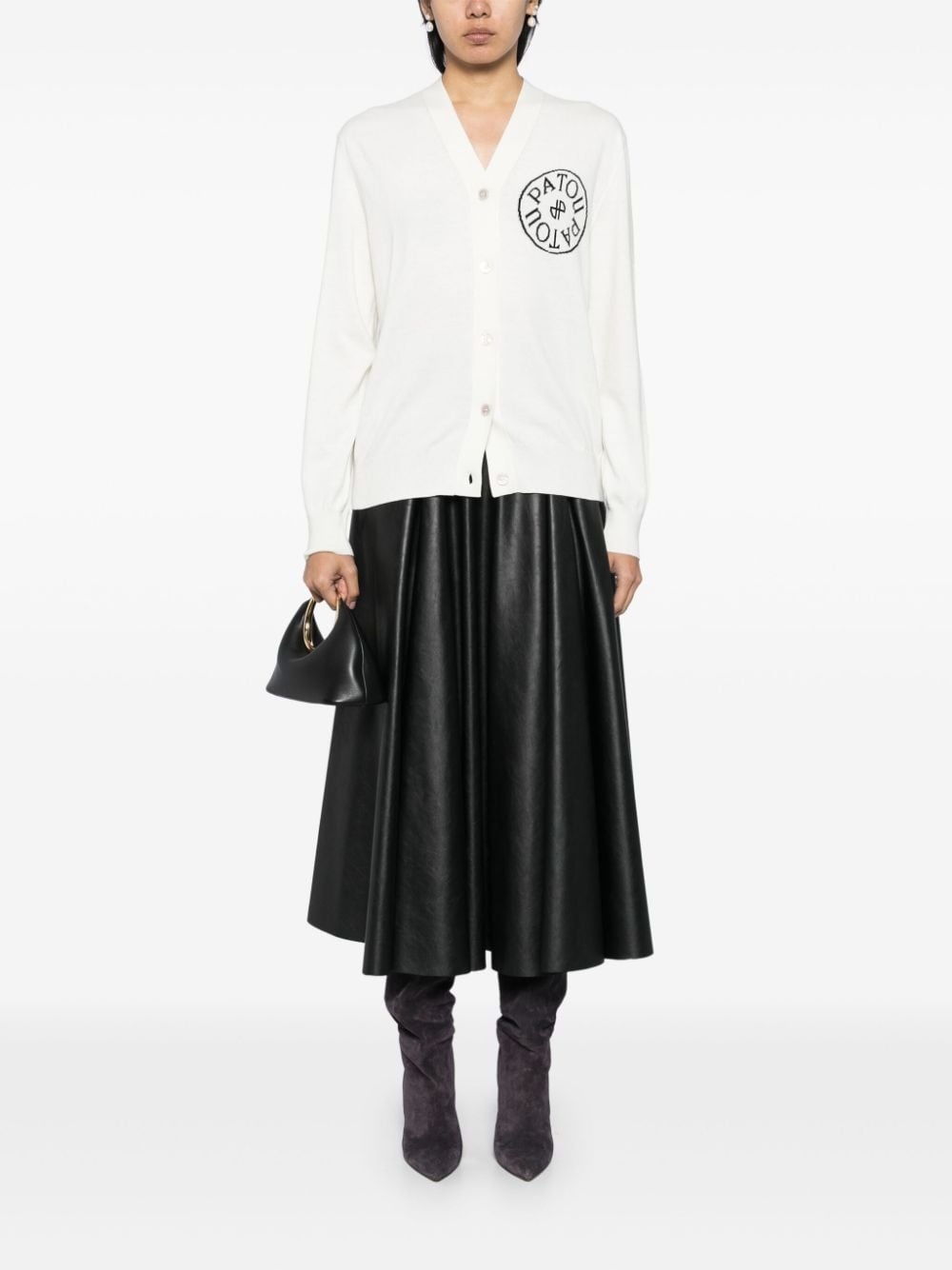 logo cardigan - 2