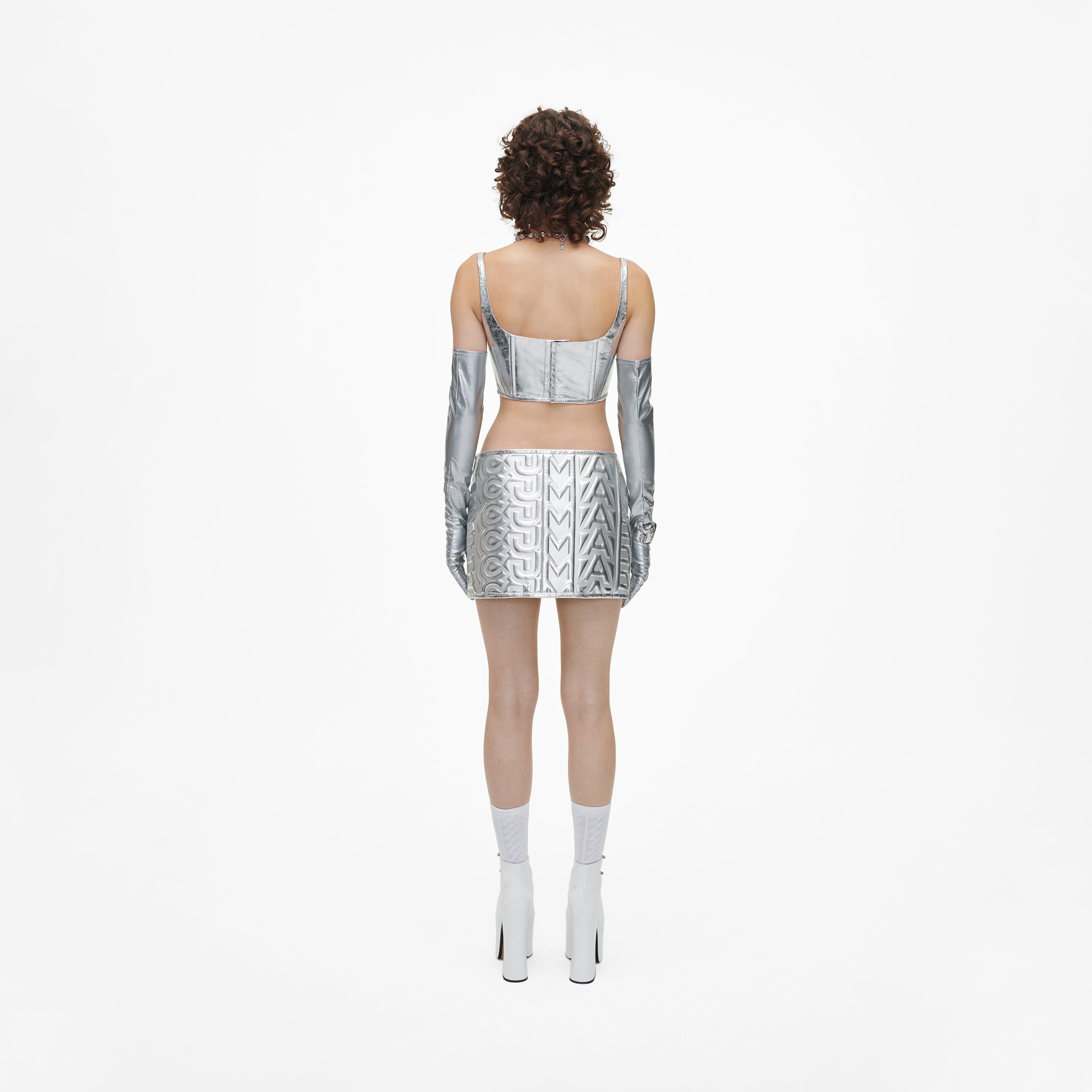 THE PUFFY LEATHER MINI SKIRT - 4