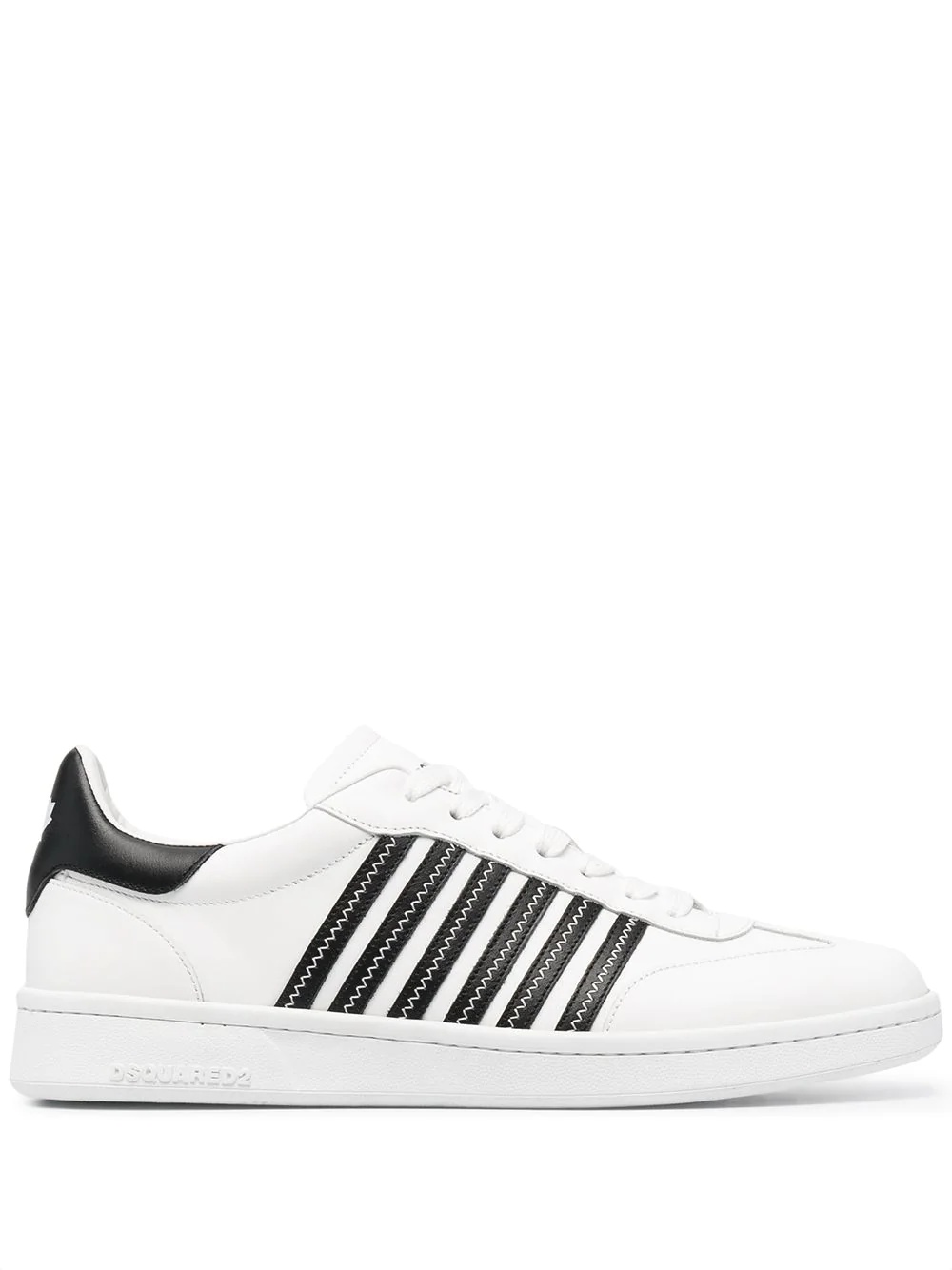 jagged stripe sneakers - 1