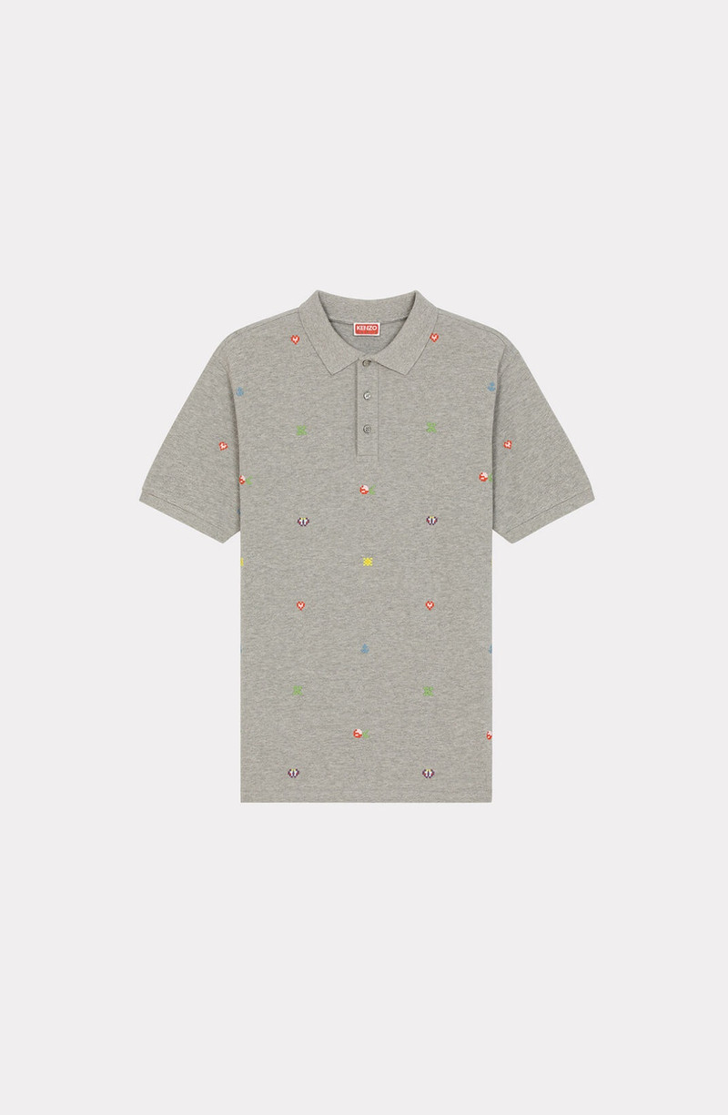 'KENZO Pixels' slim-fit polo shirt 1