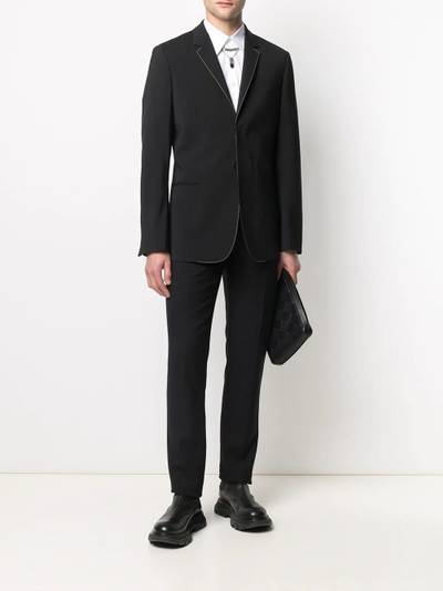 Alexander McQueen spread-collar button-up shirt outlook