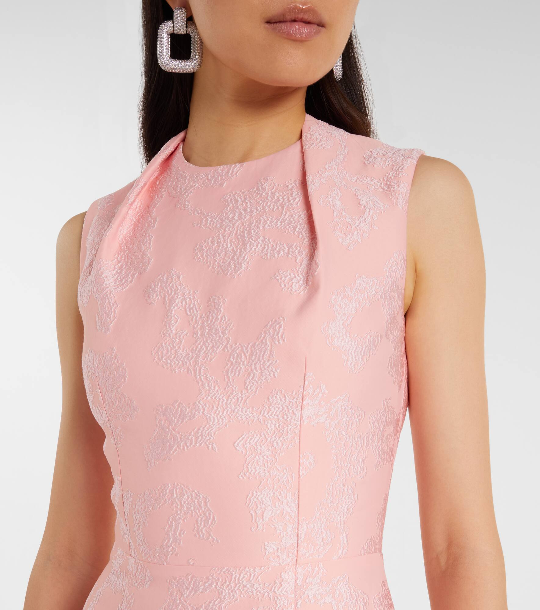 Kissa jacquard midi dress - 4