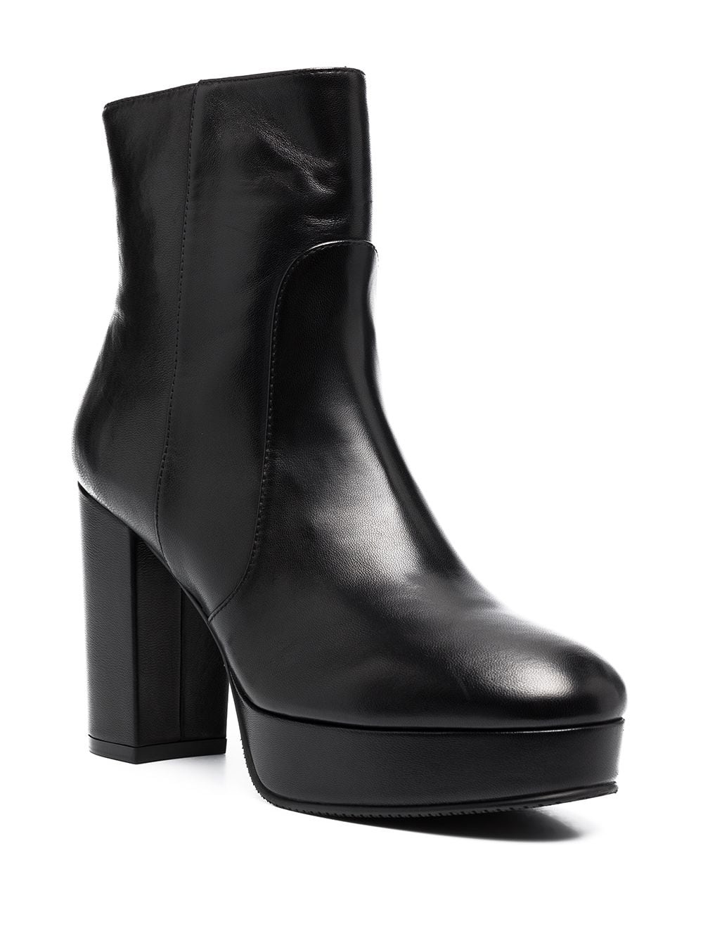 chunky heeled leather boots - 2