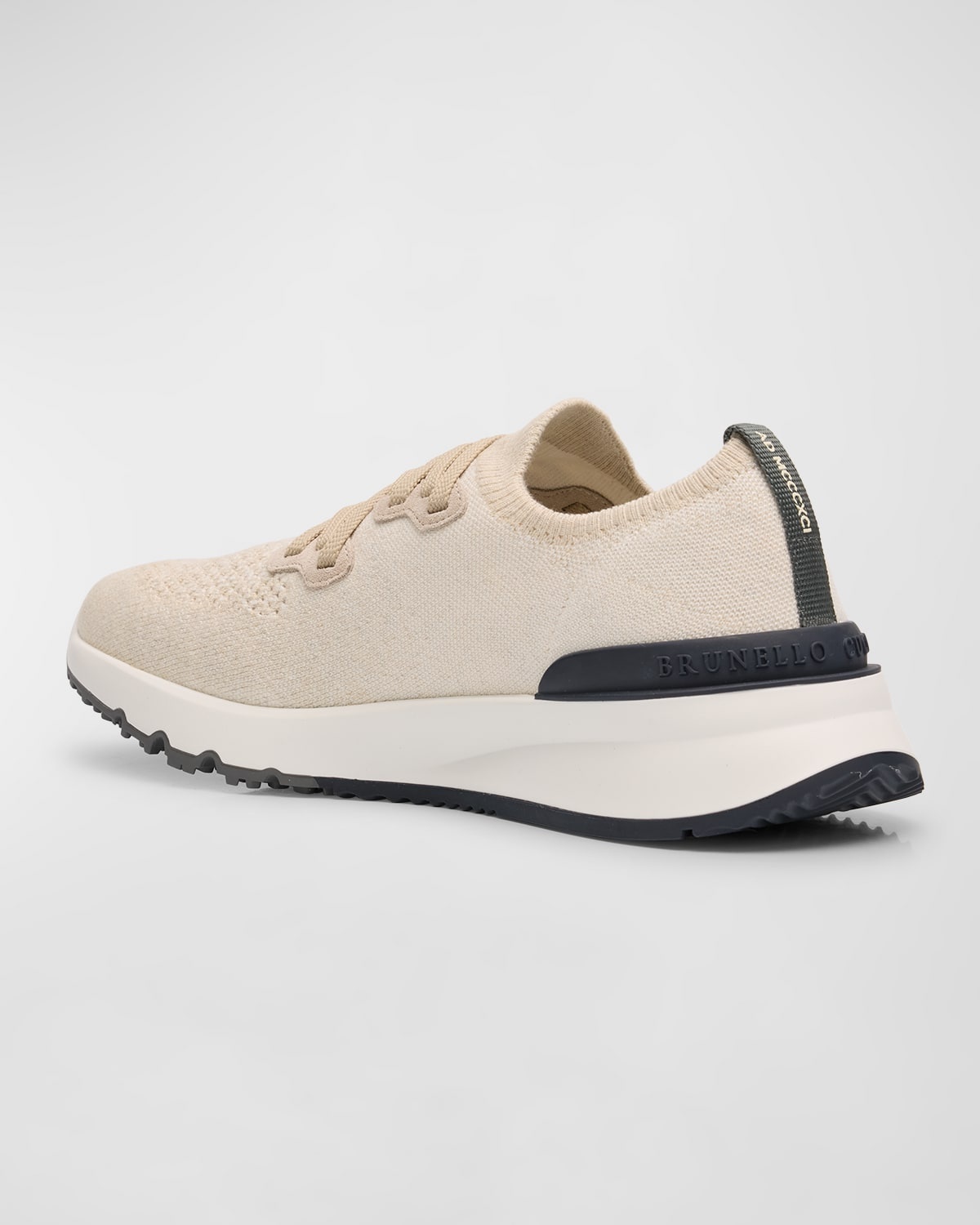 Men's Melange Knit Runner Sneakers - 4