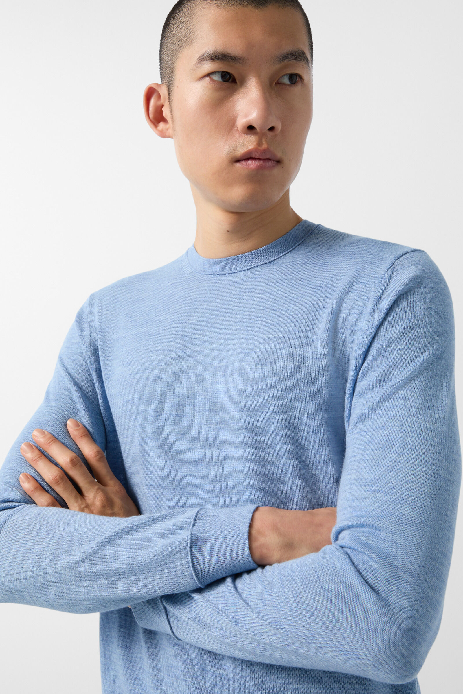 Virgin wool pullover Ole in Light blue - 5
