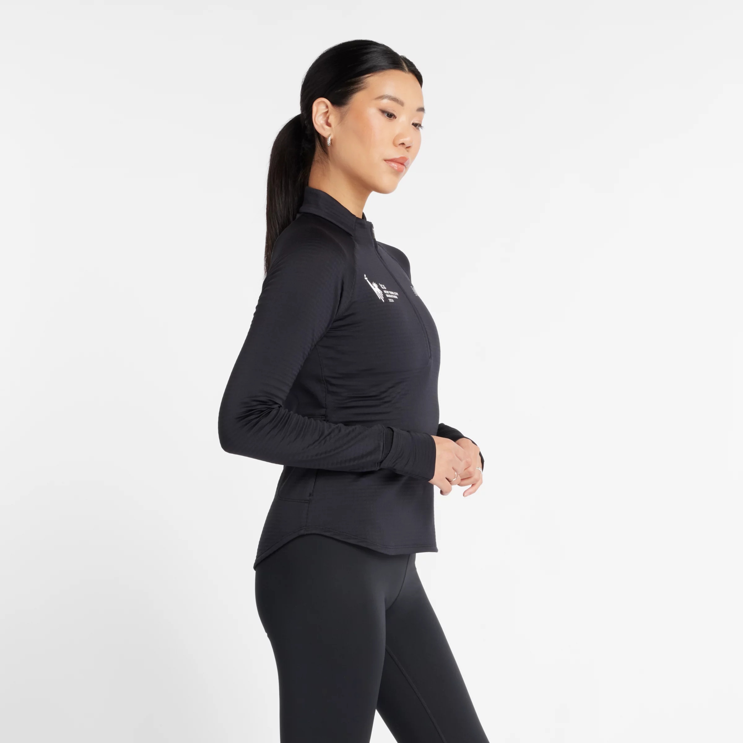 NYC Marathon Athletics Heat Grid Half Zip - 3
