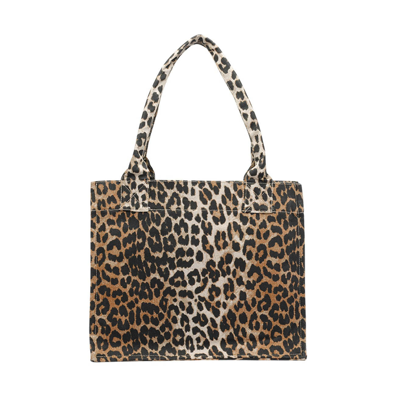 Ganni Women Large Leopard Tote Bag - 4