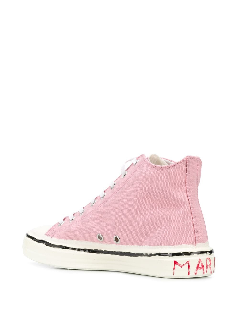 high top canvas sneakers - 3