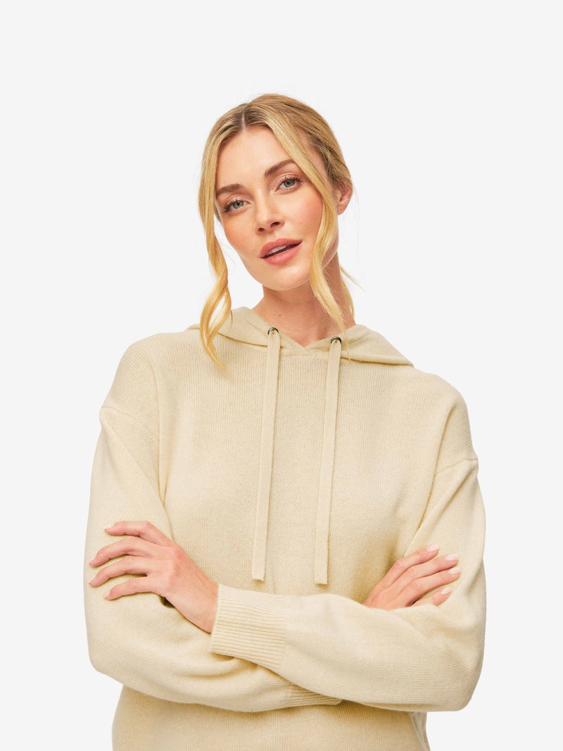 Women's Relaxed Pullover Hoodie Daphne Cashmere Beige - 2