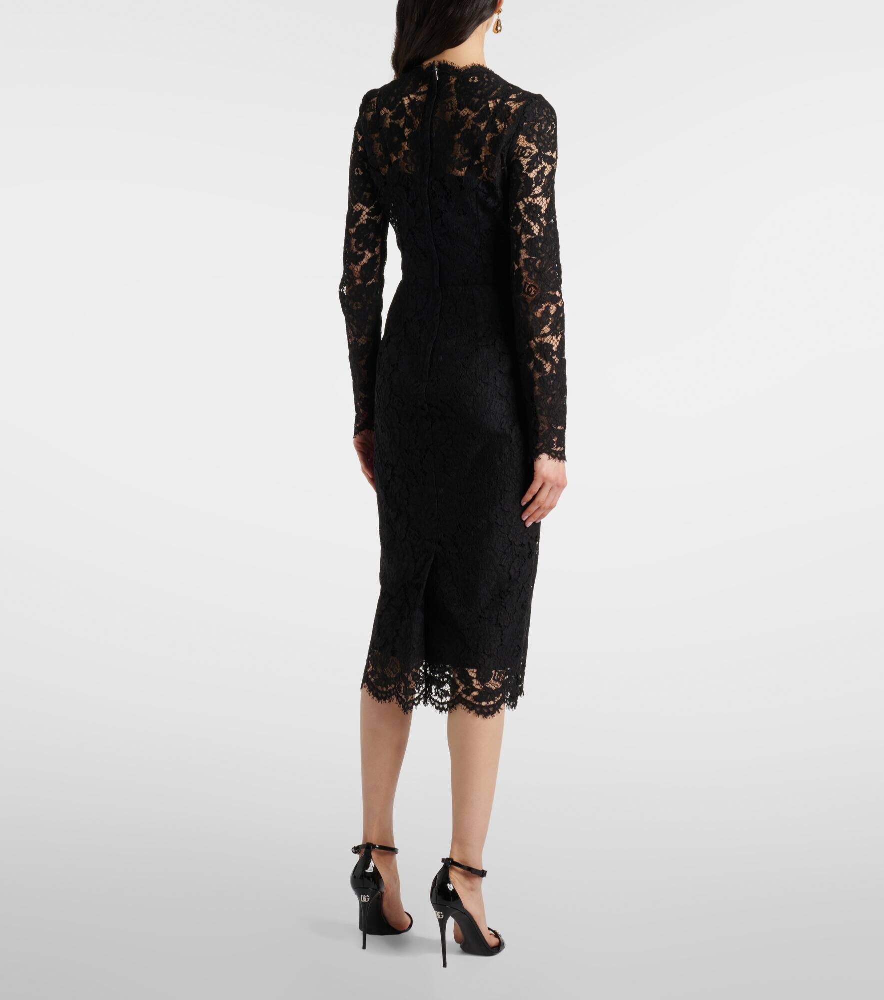 DG lace midi dress - 3