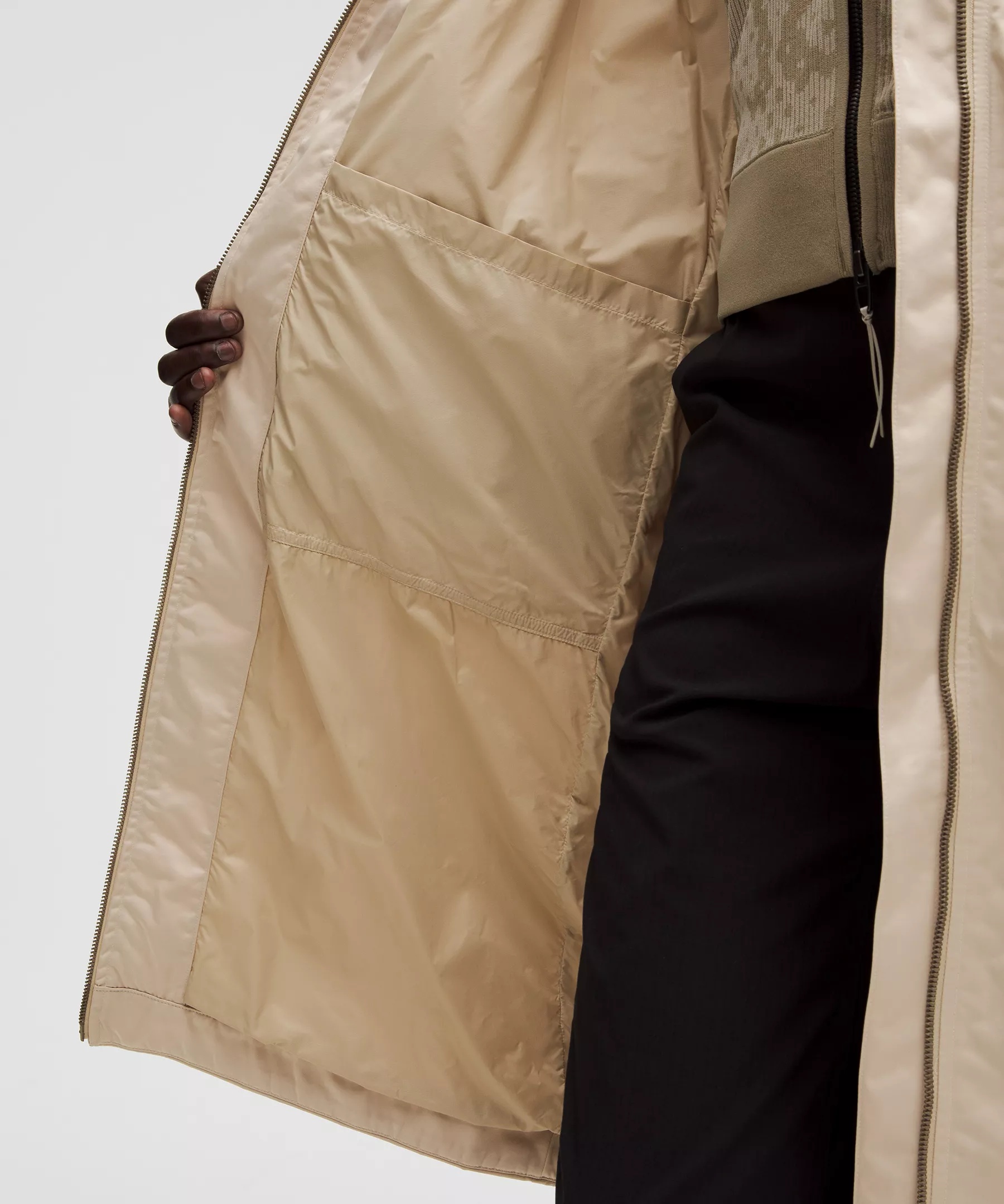 Taffeta Removable-Hood Long Jacket *SLNSH Collection - 7