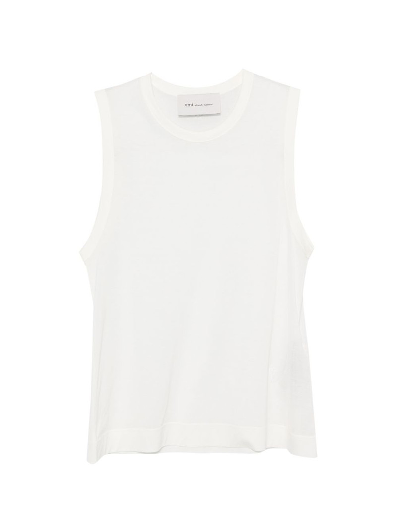 crew-neck sleeveless T-shirt 1
