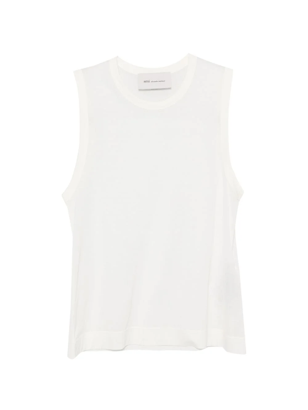 crew-neck sleeveless T-shirt - 1