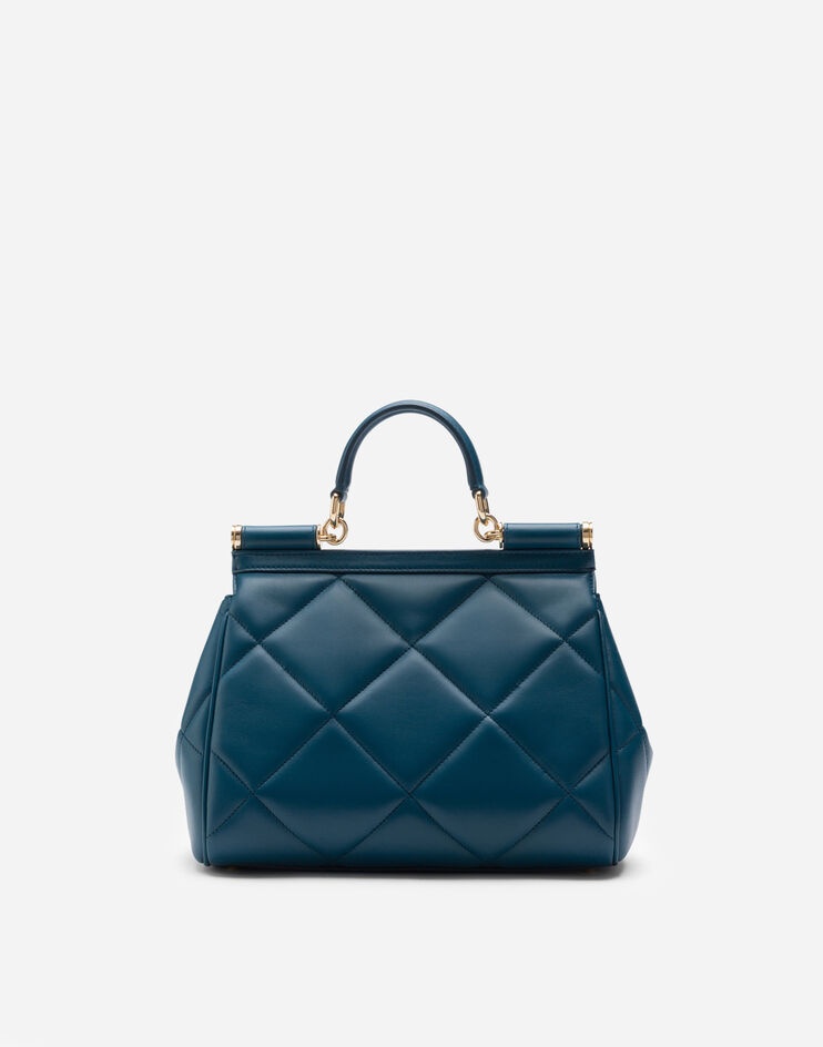 Medium Sicily bag in aria matelassé calfskin - 4