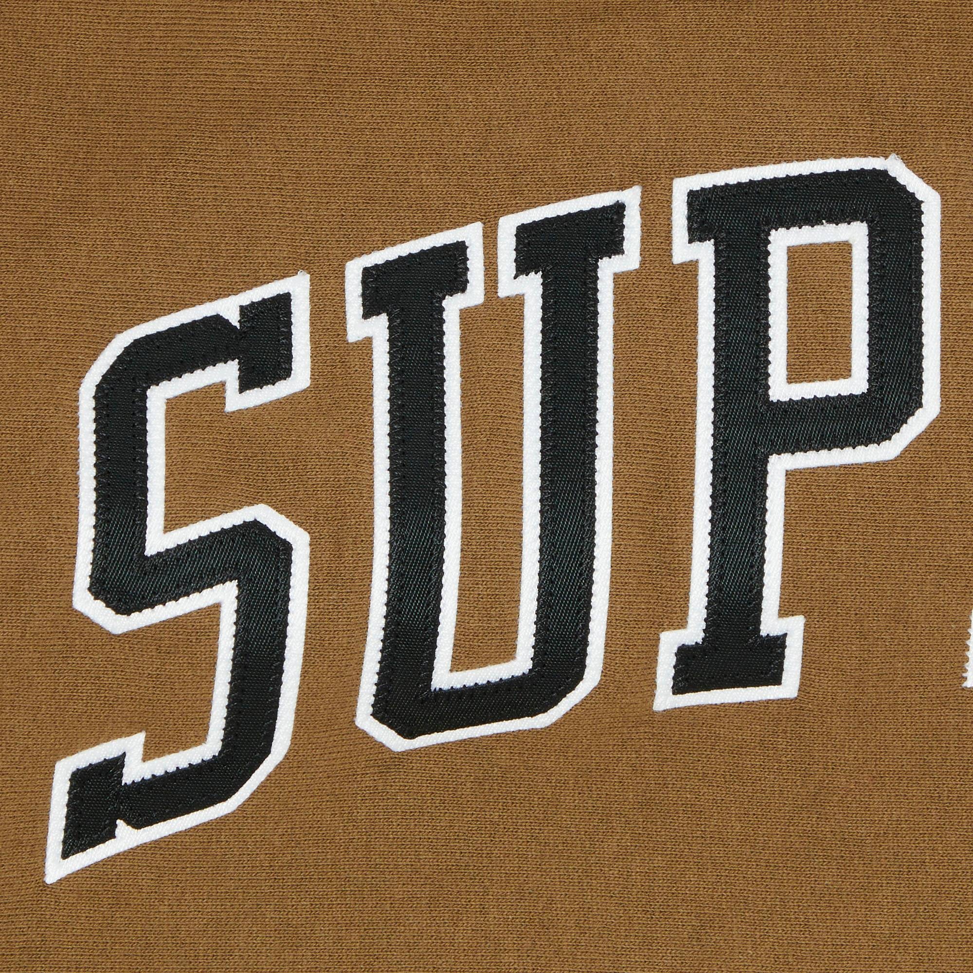 Supreme Sleeve Arc Hooded Sweatshirt 'Dark Khaki' - 3