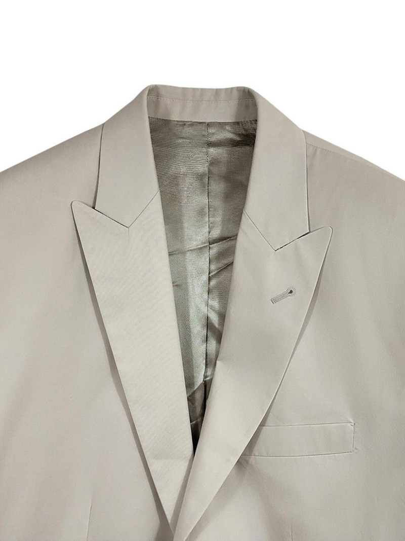 RIER peak-lapel single-breasted blazer outlook