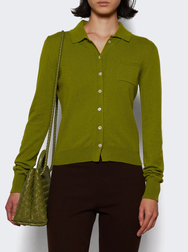 AMIYA Cardiganino In Cashmere Green outlook