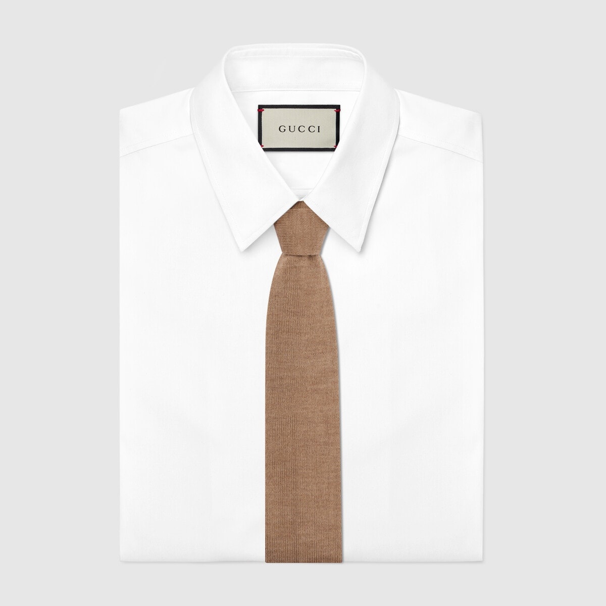 Double G wool knit tie - 2