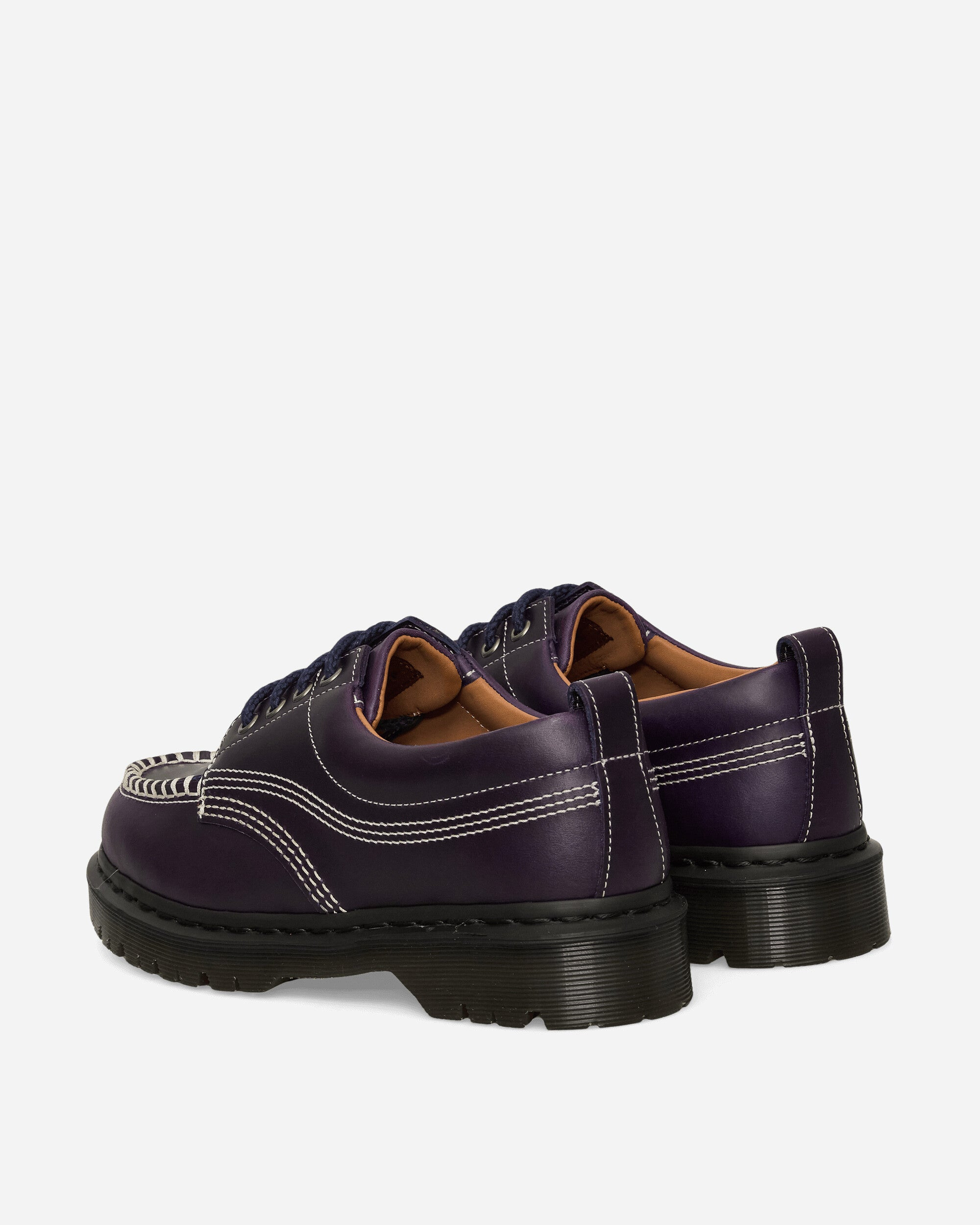 Lowell Leather Moc Toe Shoes Midnight Blue - 4