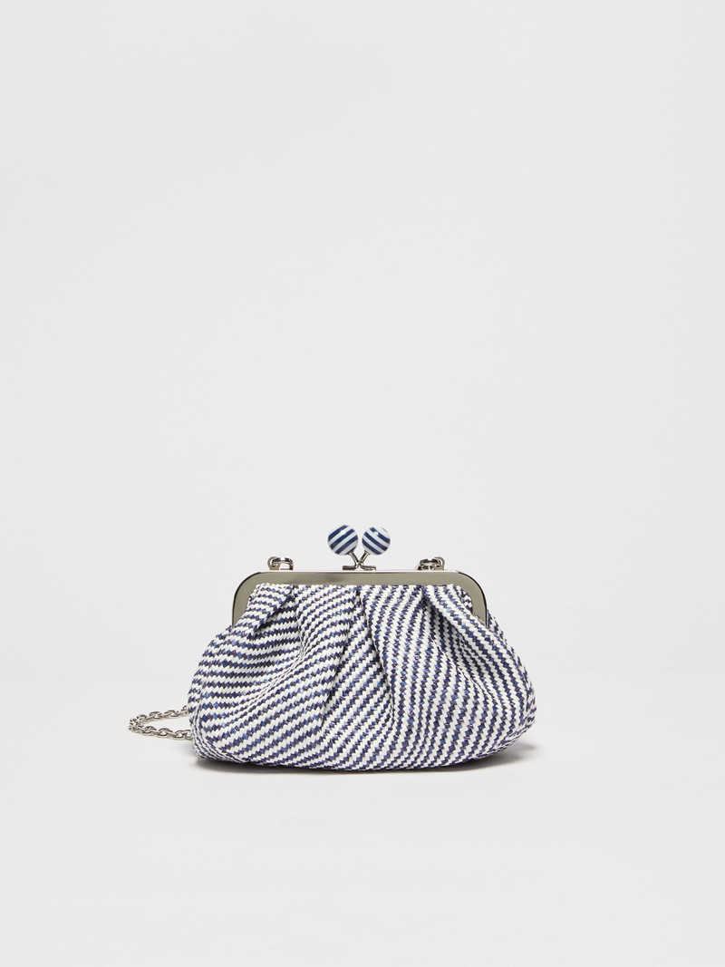 QUINCY Small Pasticcino Bag in raffia 1